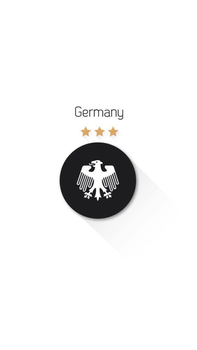 Germany National Football Team, black circle, white German eagle emblem, SD Phone Wallpaper