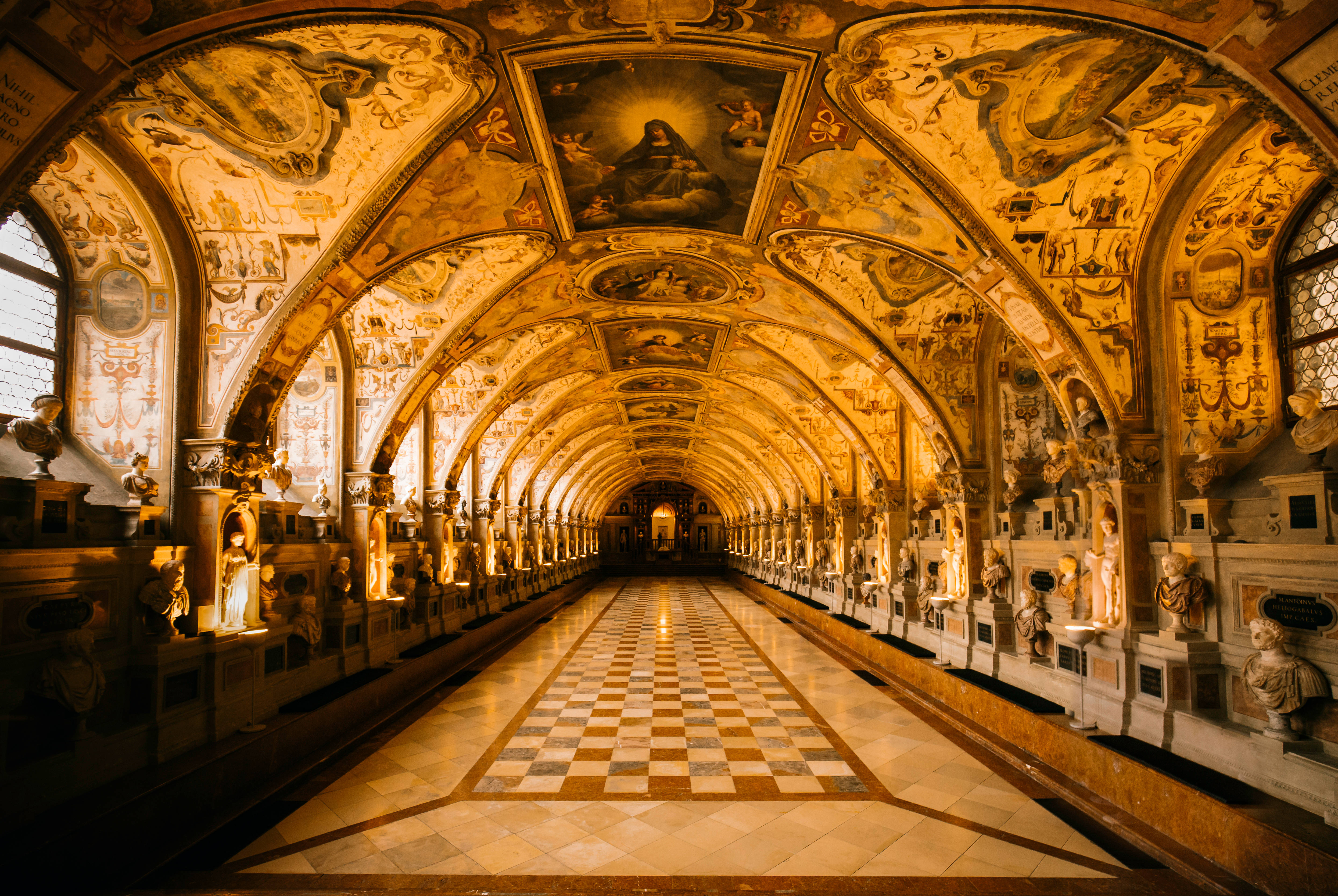 Germany, church, hallway, 5K Desktop Wallpaper