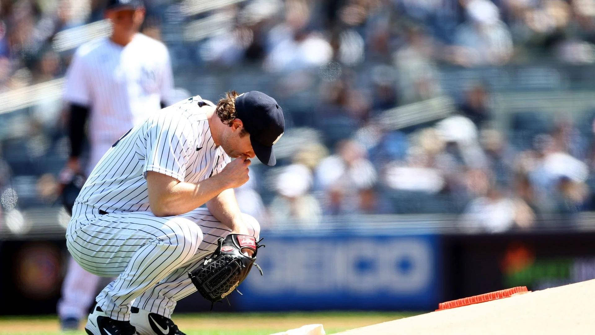 Gerrit Cole, pinstripes, mound, Full HD Desktop Wallpaper