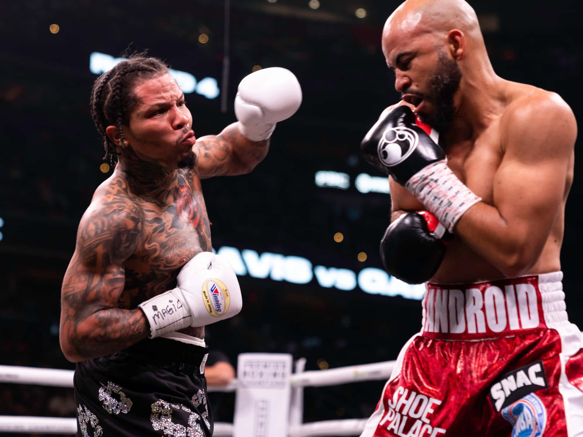 Gervonta Davis, ring, arena lights, Full HD Desktop Wallpaper
