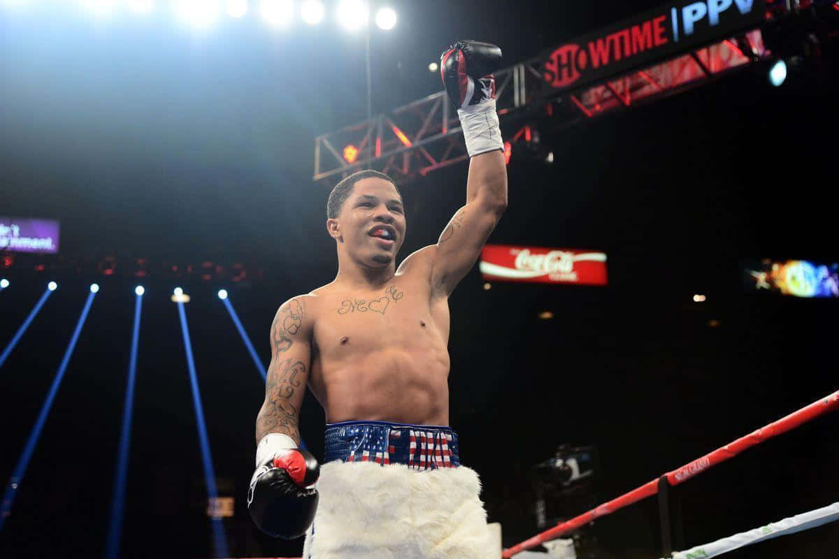 Gervonta Davis, ring, arena spotlights, SD Desktop Wallpaper