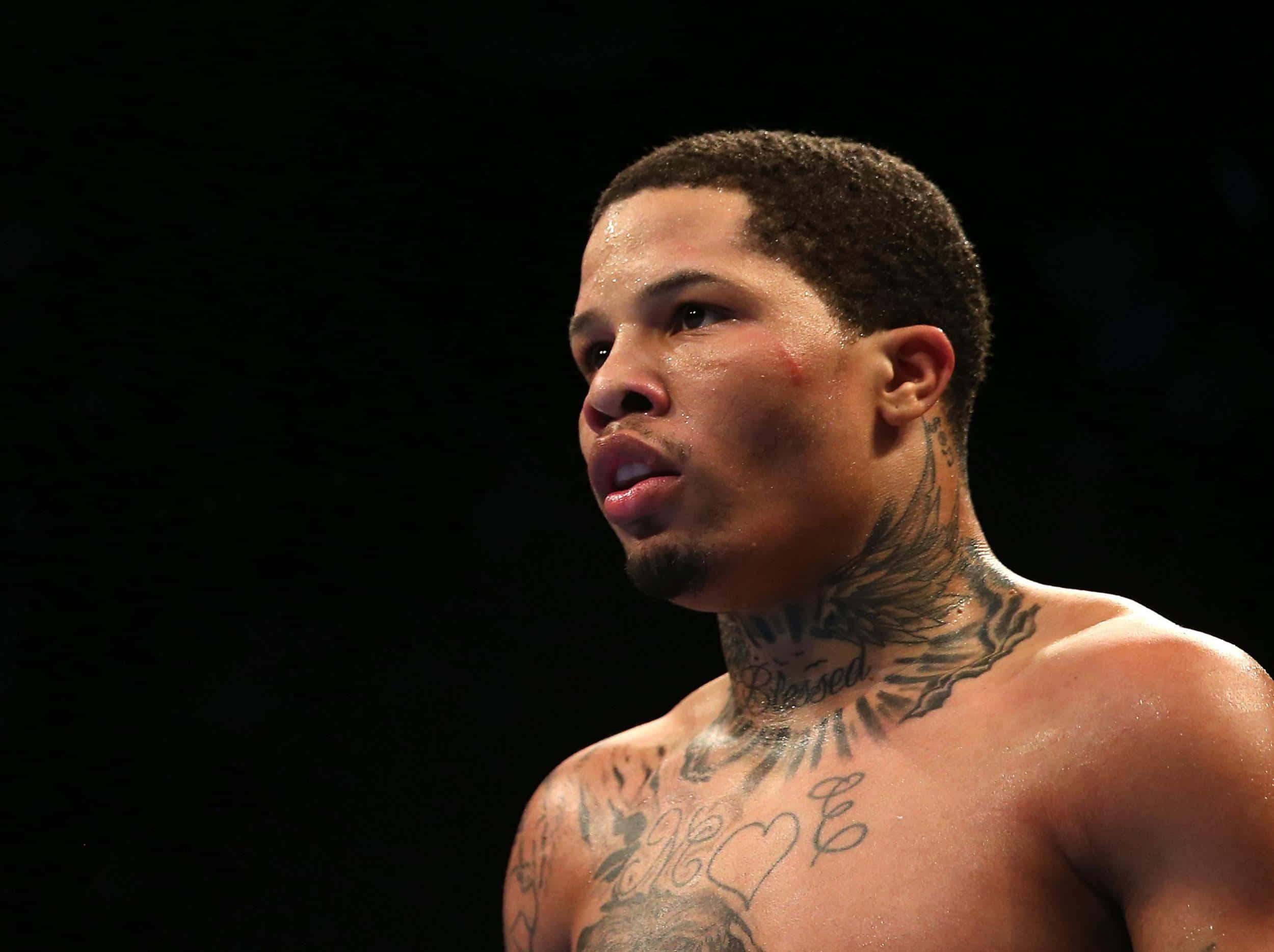 Gervonta Davis, two-time world champion boxer, tattoos, Full HD Desktop Wallpaper