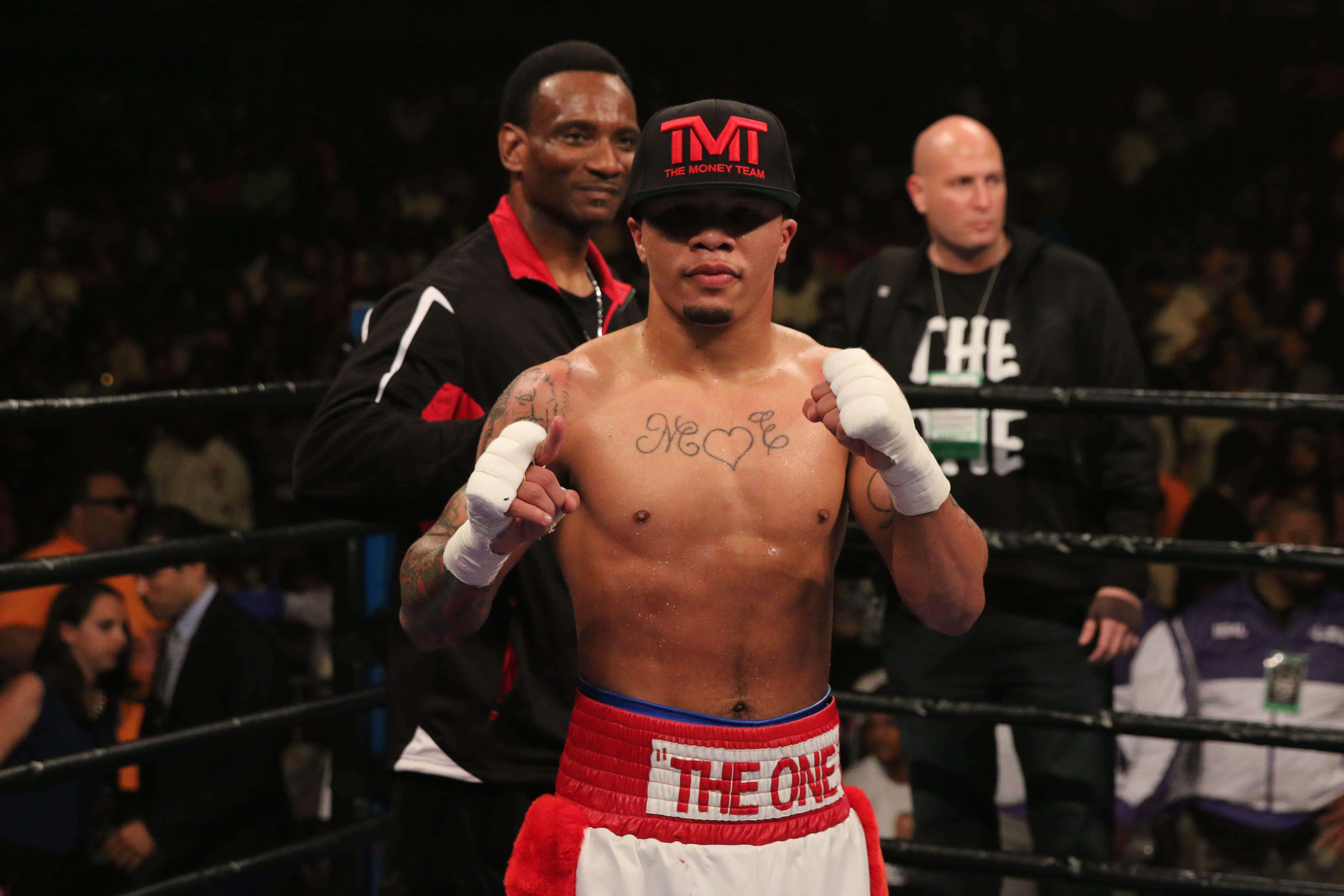 Gervonta Davis, red and white trunks, TMT cap, 5K Desktop Wallpaper