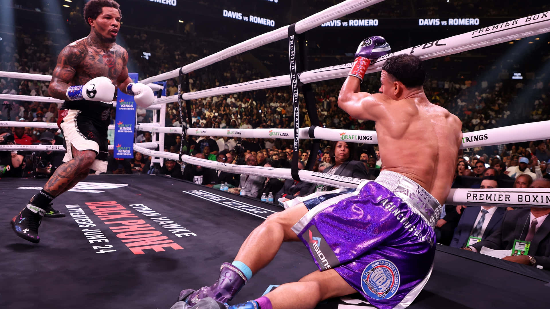 Gervonta Davis, ring, arena lights, Full HD Desktop Wallpaper