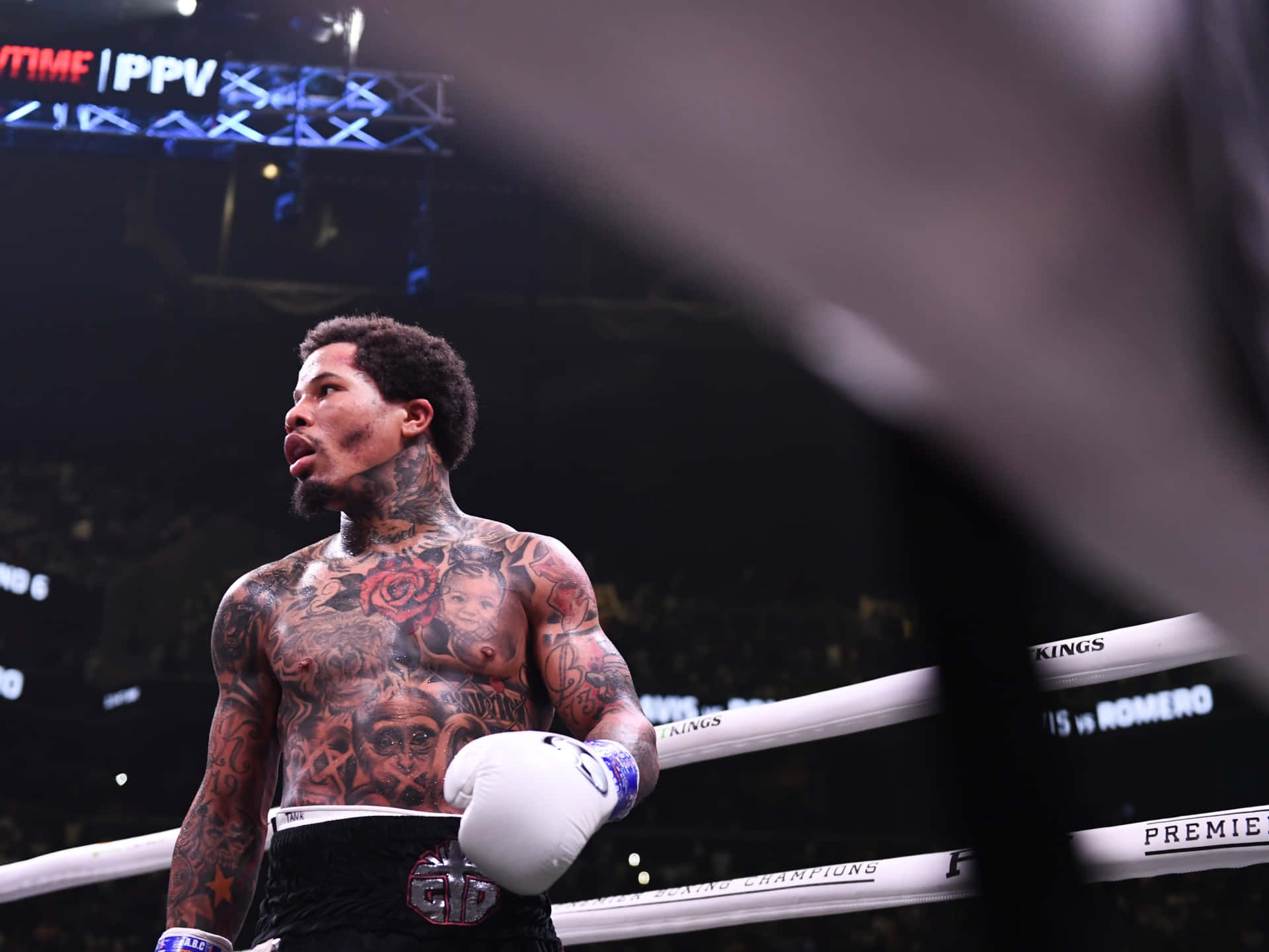 Gervonta Davis, ring, PPV event, Full HD Desktop Wallpaper