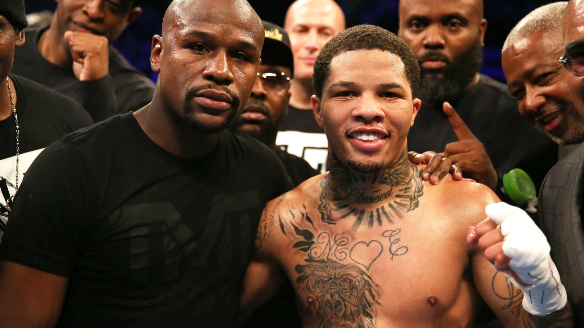 Gervonta Davis, ring, tattoos, Full HD Desktop Wallpaper
