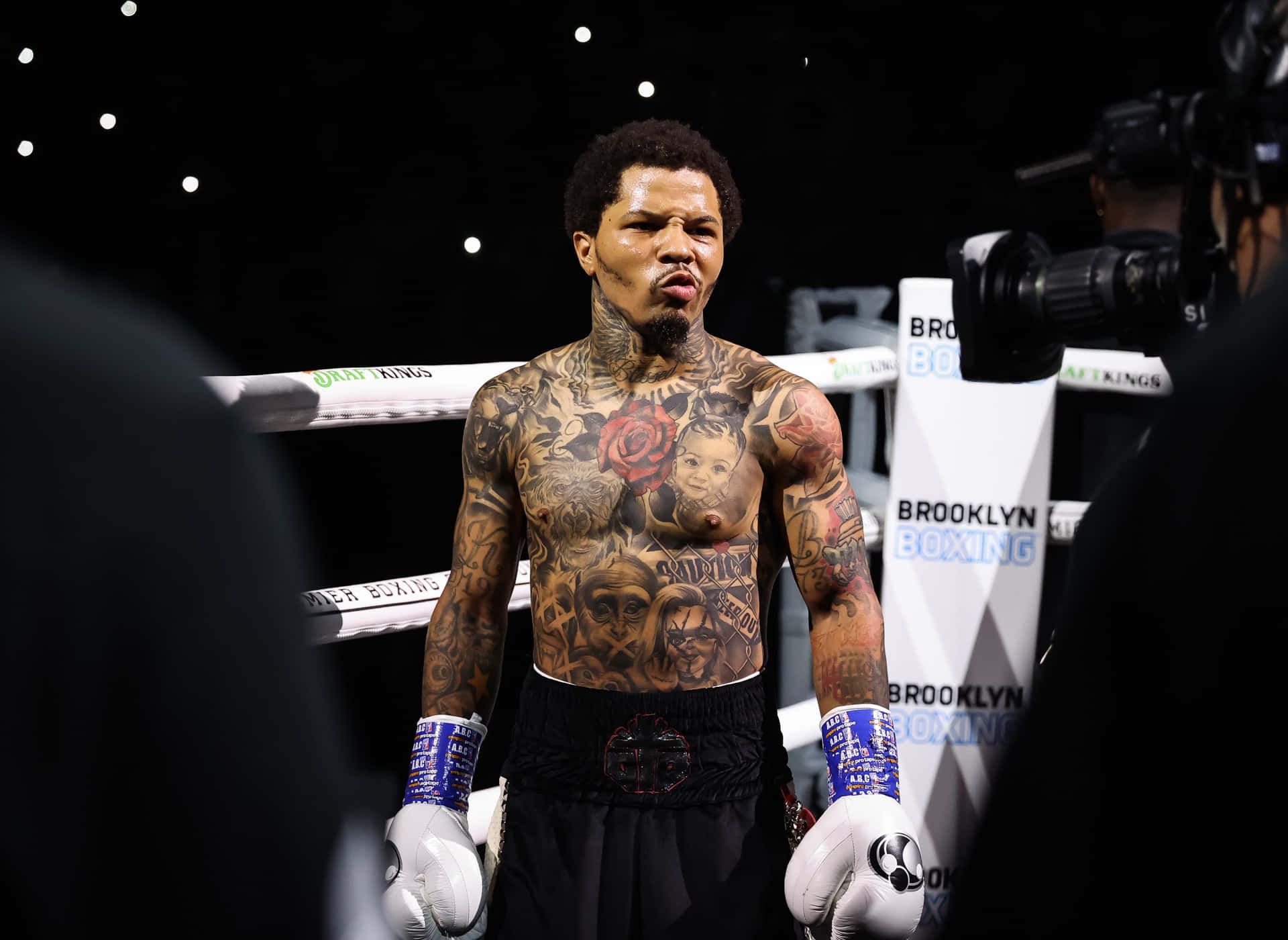 Gervonta Davis, boxing ring, tattooed boxer, Full HD Desktop Wallpaper