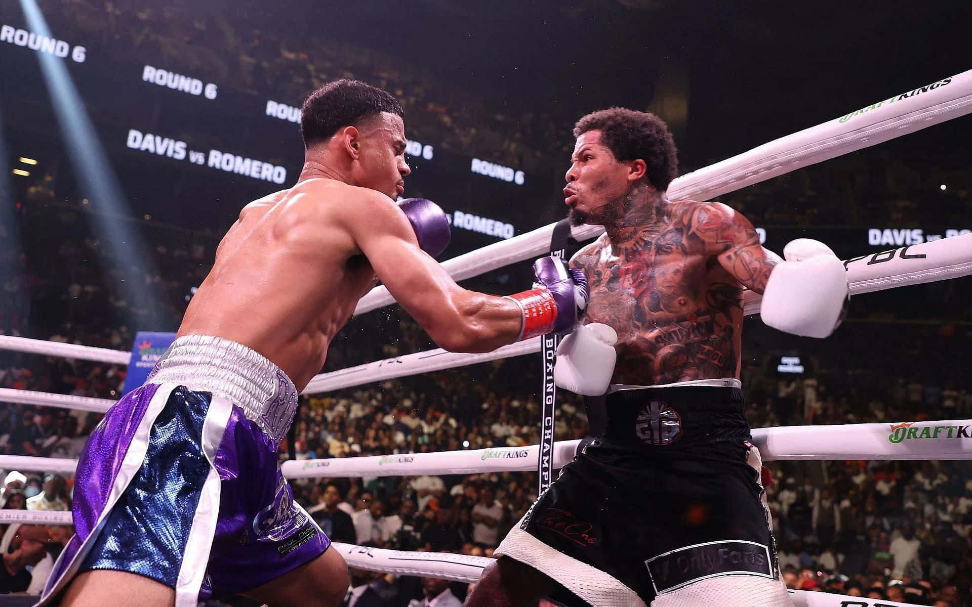 Gervonta Davis, red corner, sixth round, Full HD Desktop Wallpaper