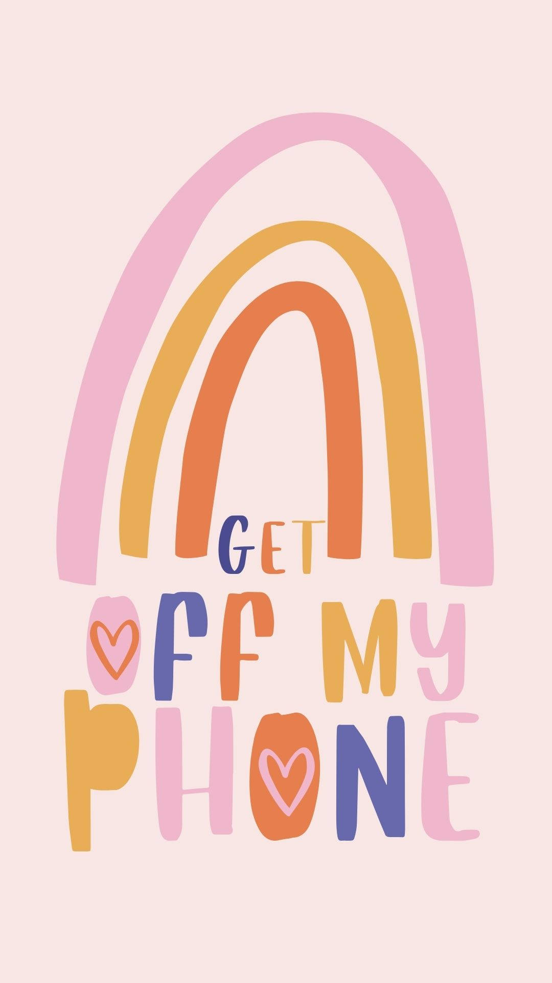 rainbow, pastel rainbow, colorful playful text, Full HD Phone Wallpaper
