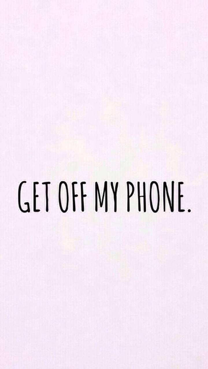 Get off my phone, baby pink, pastel pink, SD Phone Wallpaper