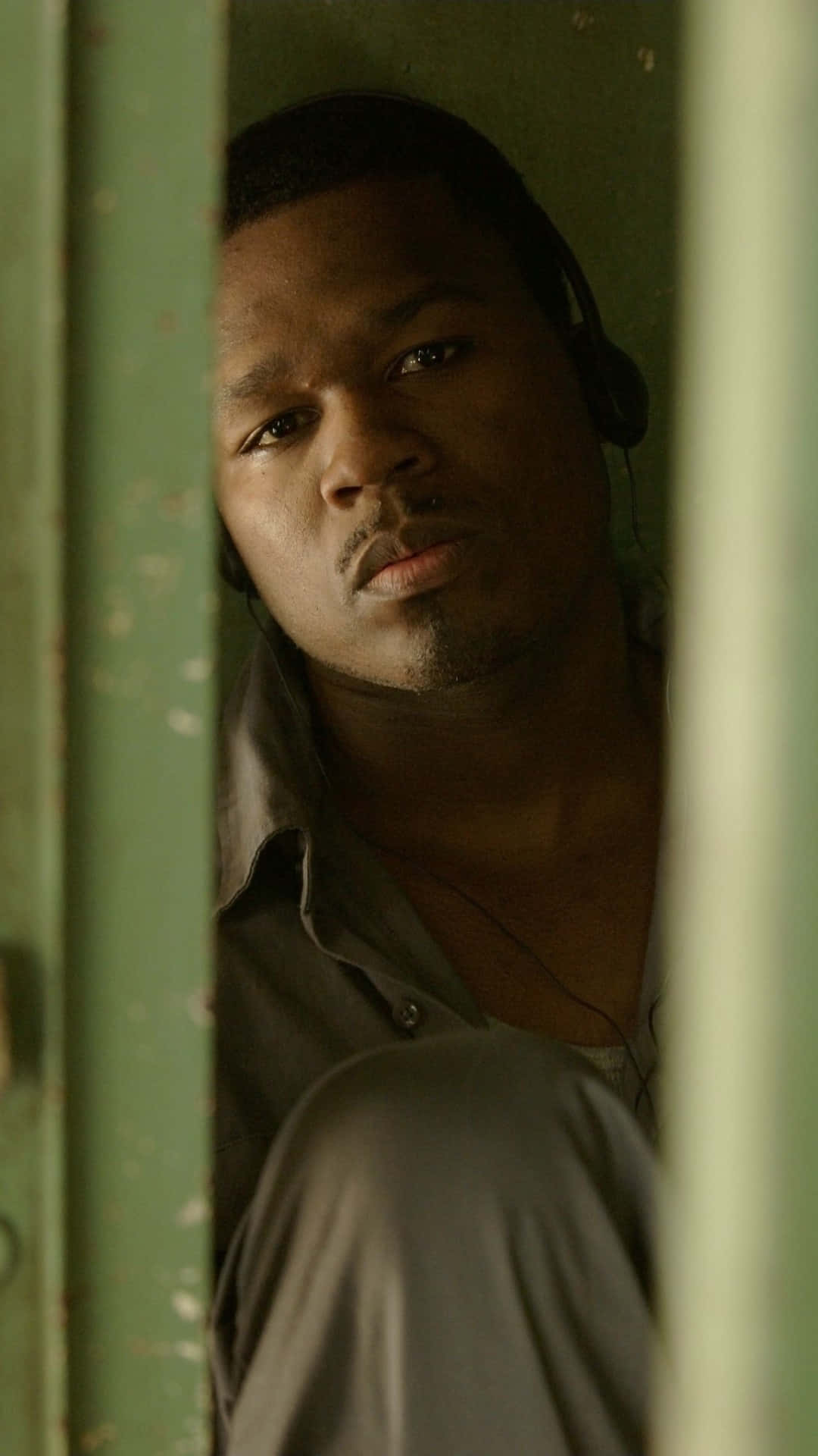 50 Cent, prison scene, headphones, Full HD Phone Wallpaper