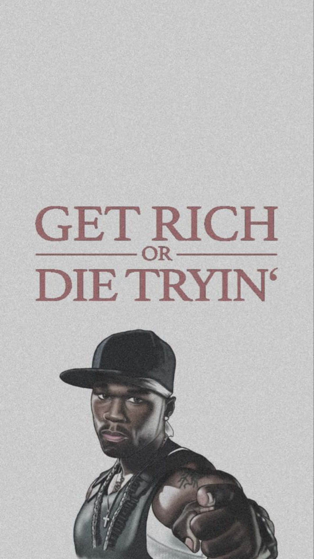 50 Cent, GET RICH OR DIE TRYIN, red, Full HD Phone Wallpaper