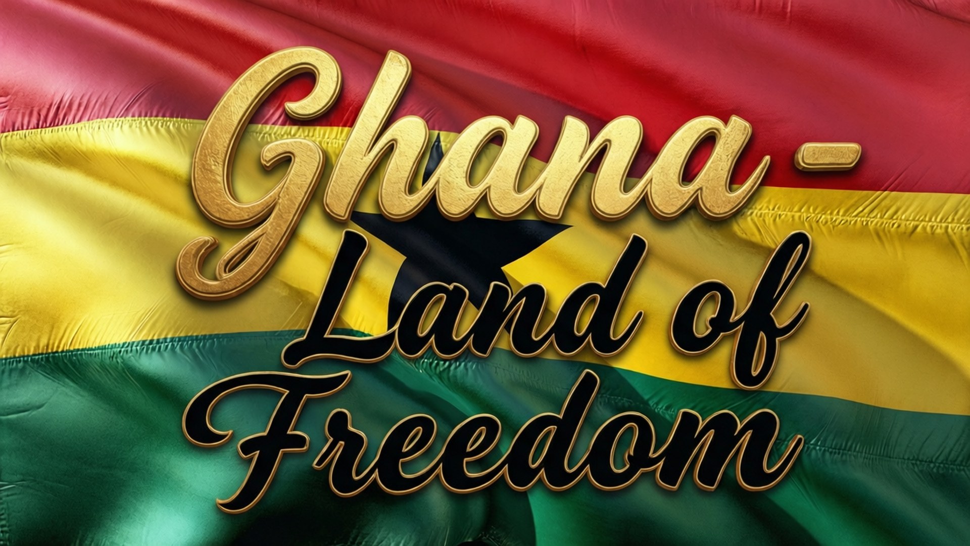 Ghana, Ghana flag, red yellow green stripes, Full HD Desktop Wallpaper