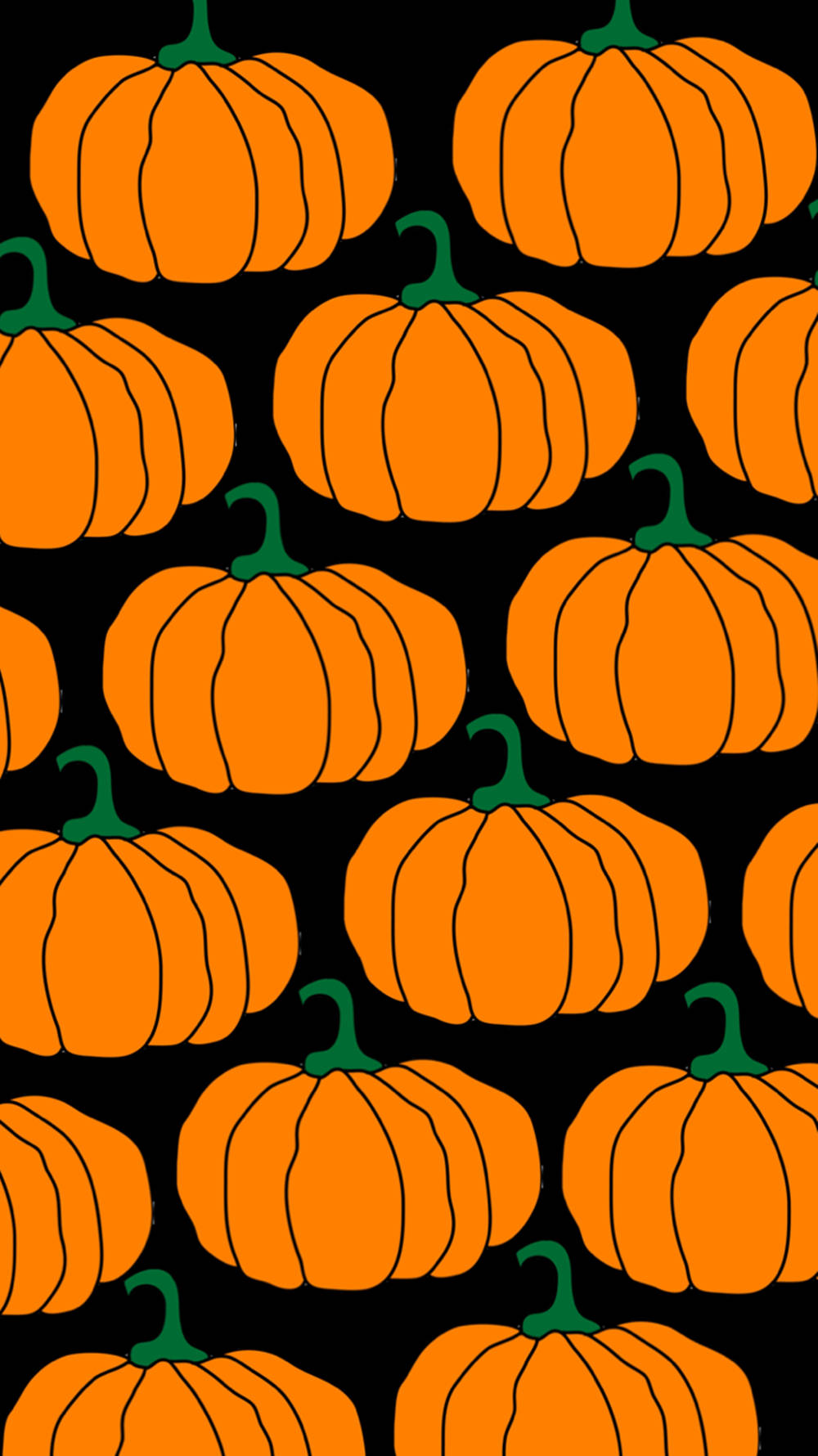 Ghost Aesthetic, pumpkin pattern, vibrant orange, HD Phone Wallpaper