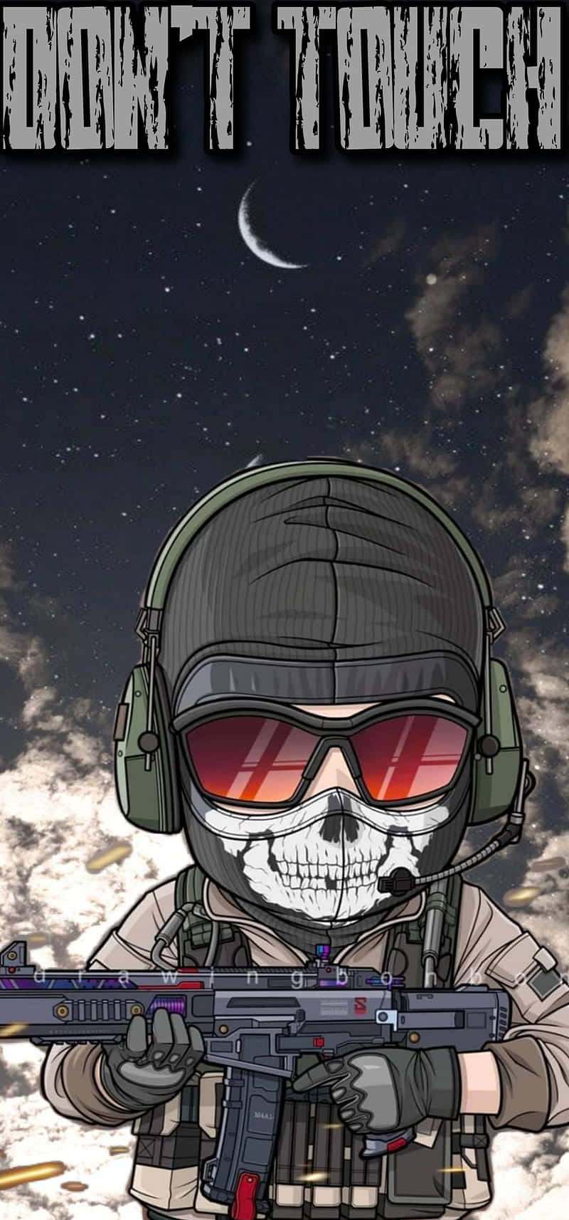 Ghost Cod, skull operator, tactical gear, HD Phone Wallpaper