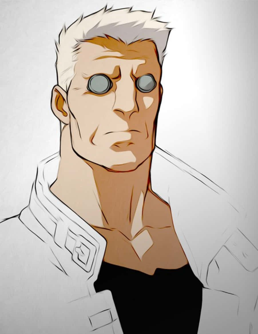 Batou, Ghost In The Shell, white hair, SD Phone Wallpaper