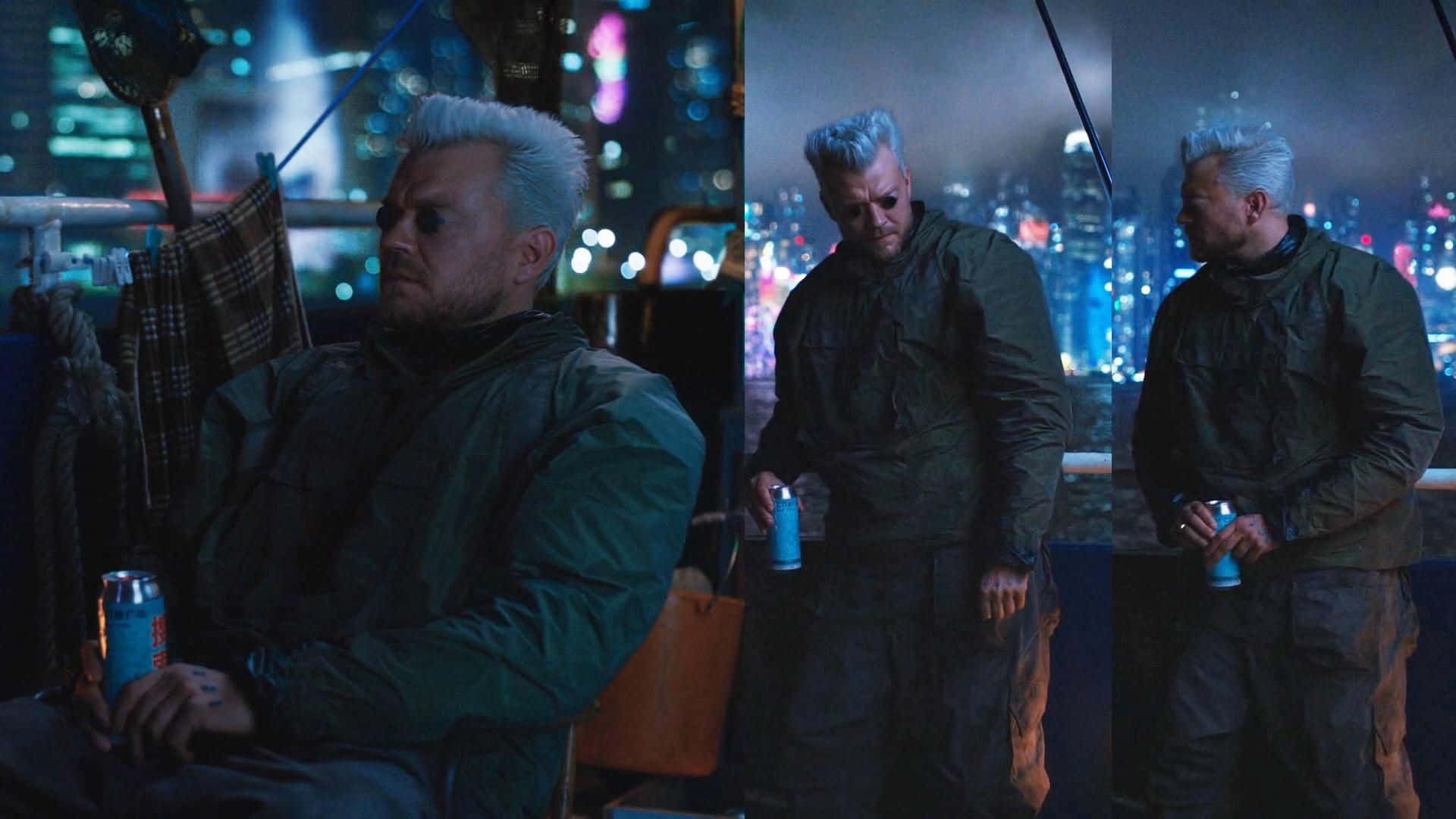 Batou, Ghost in the Shell, rooftop, Full HD Desktop Wallpaper
