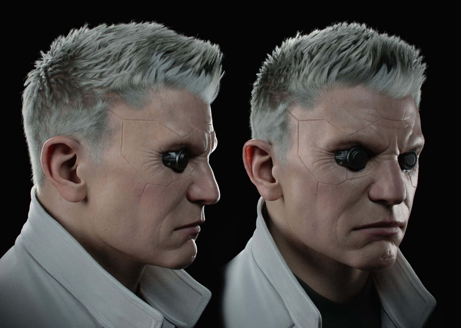 Ghost In The Shell, Batou, cybernetic eye, HD Desktop Wallpaper