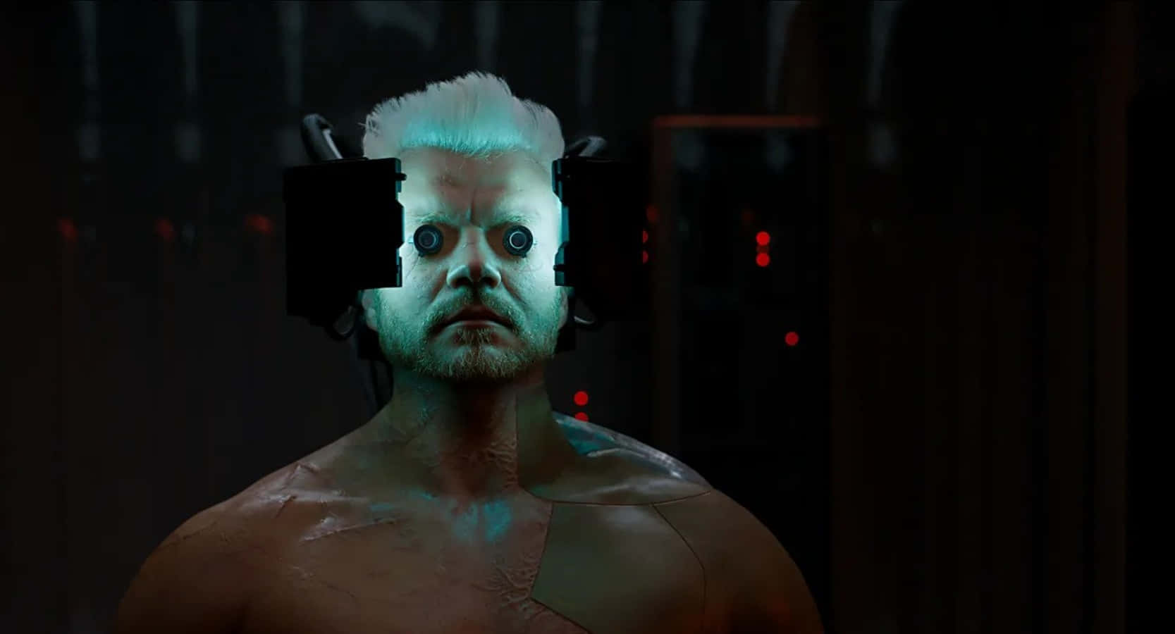 Ghost in the Shell, Batou, glowing eyes, HD Desktop Wallpaper