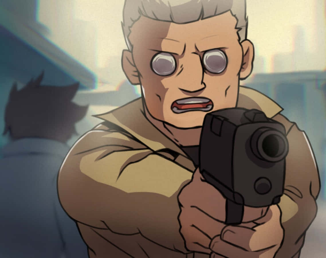 Ghost In The Shell Batou, Batou, gray hair, SD Desktop Wallpaper
