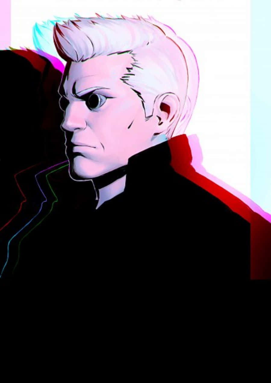 Ghost In The Shell, Batou, white hair, SD Phone Wallpaper