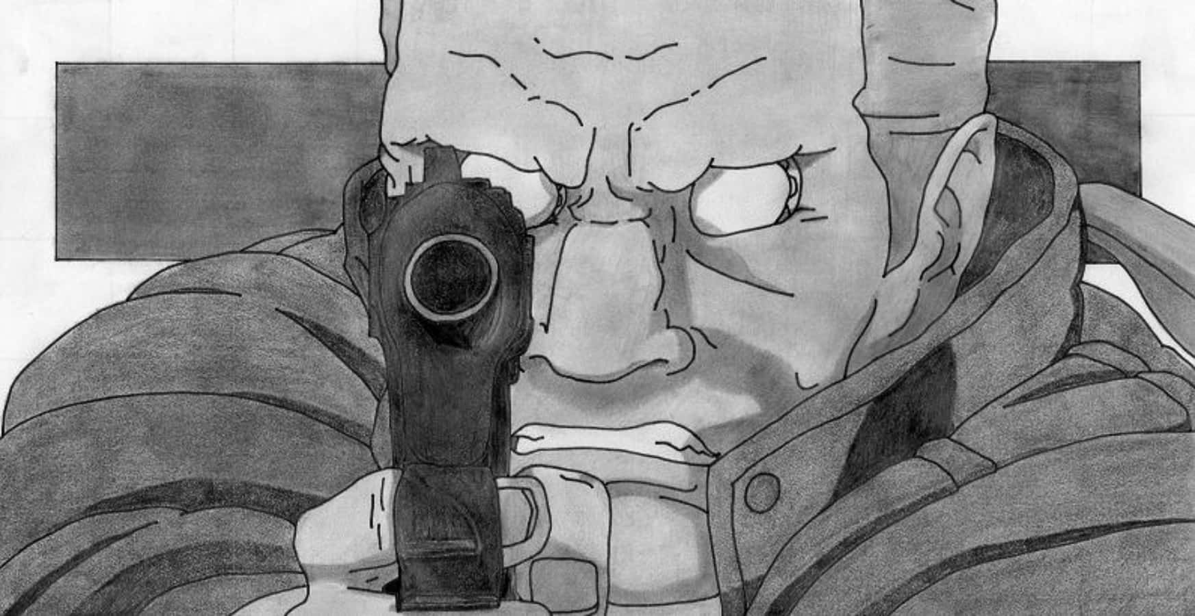 Ghost in the Shell, Batou, anime-style, HD Desktop Wallpaper