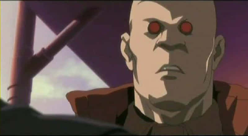 Ghost In The Shell Borma, Borma, glowing red eyes, SD Desktop Wallpaper