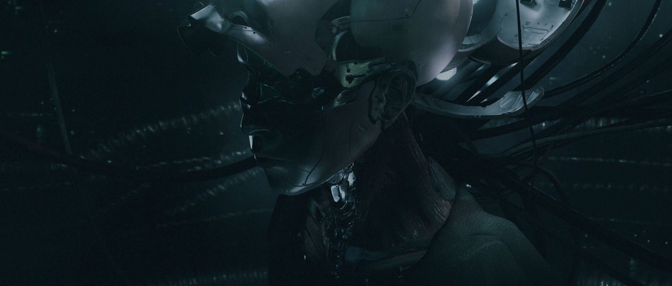 Ghost In The Shell, cybernetic humanoid, exposed wires, Full HD Desktop Wallpaper