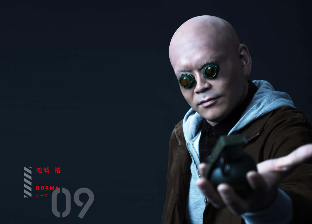 Ghost In The Shell Borma, bald man, green goggles, HD Desktop Wallpaper