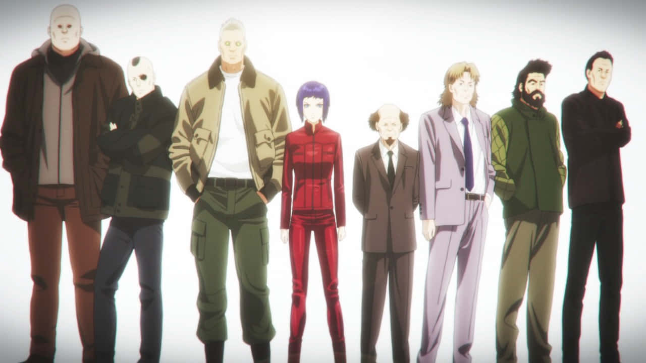 Ghost In The Shell, team portrait, anime characters, HD Desktop Wallpaper