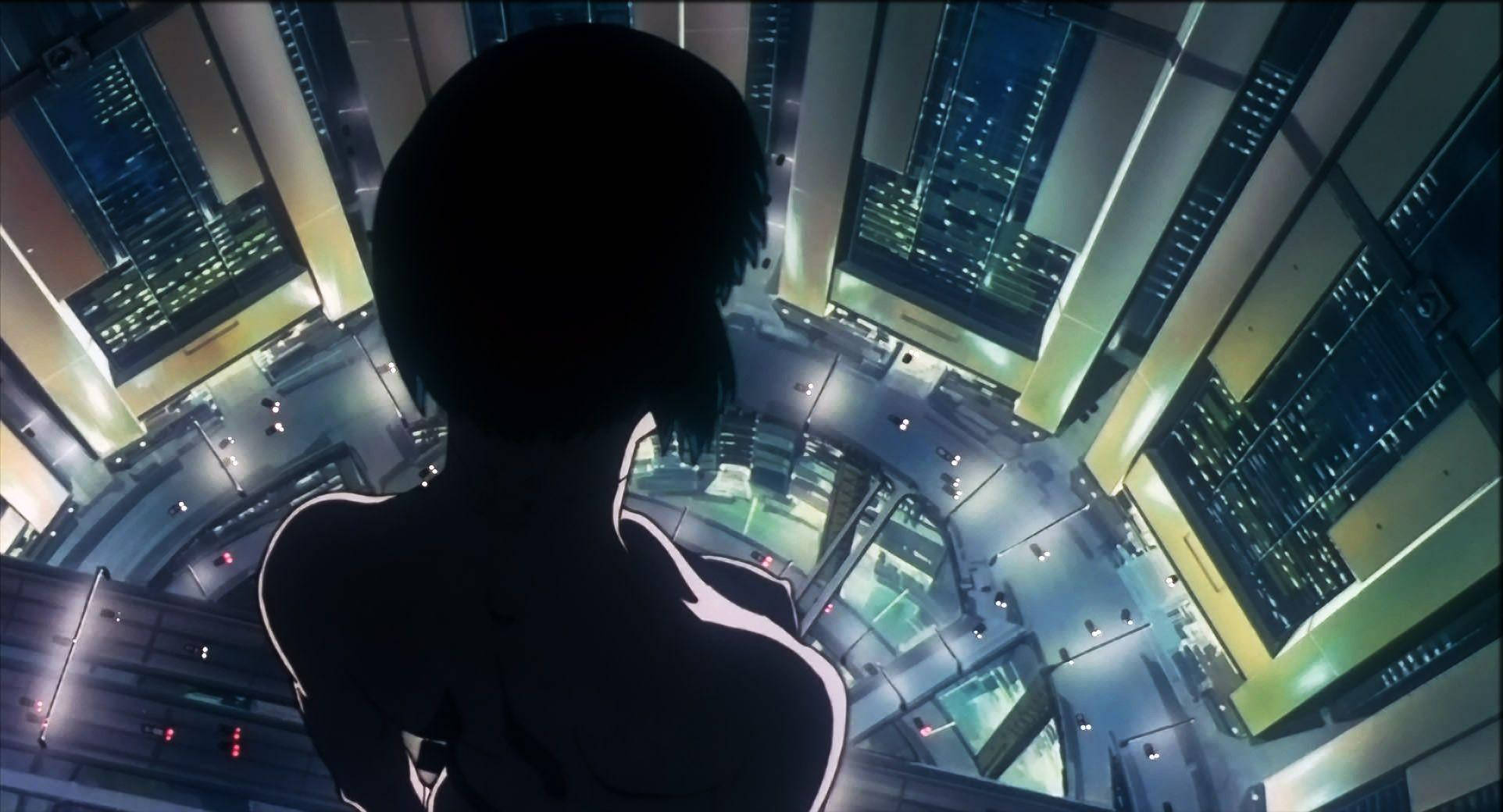 Ghost In The Shell, anime, skyscraper, Full HD Desktop Wallpaper