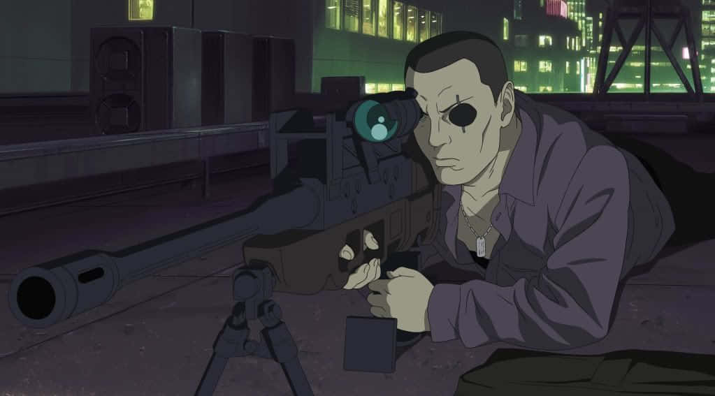 Ghost In The Shell, Saito, rooftop, SD Desktop Wallpaper