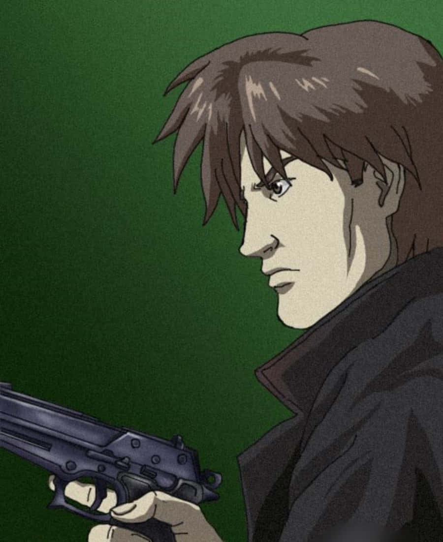 Togusa, Ghost In The Shell, brown hair, SD Phone Wallpaper