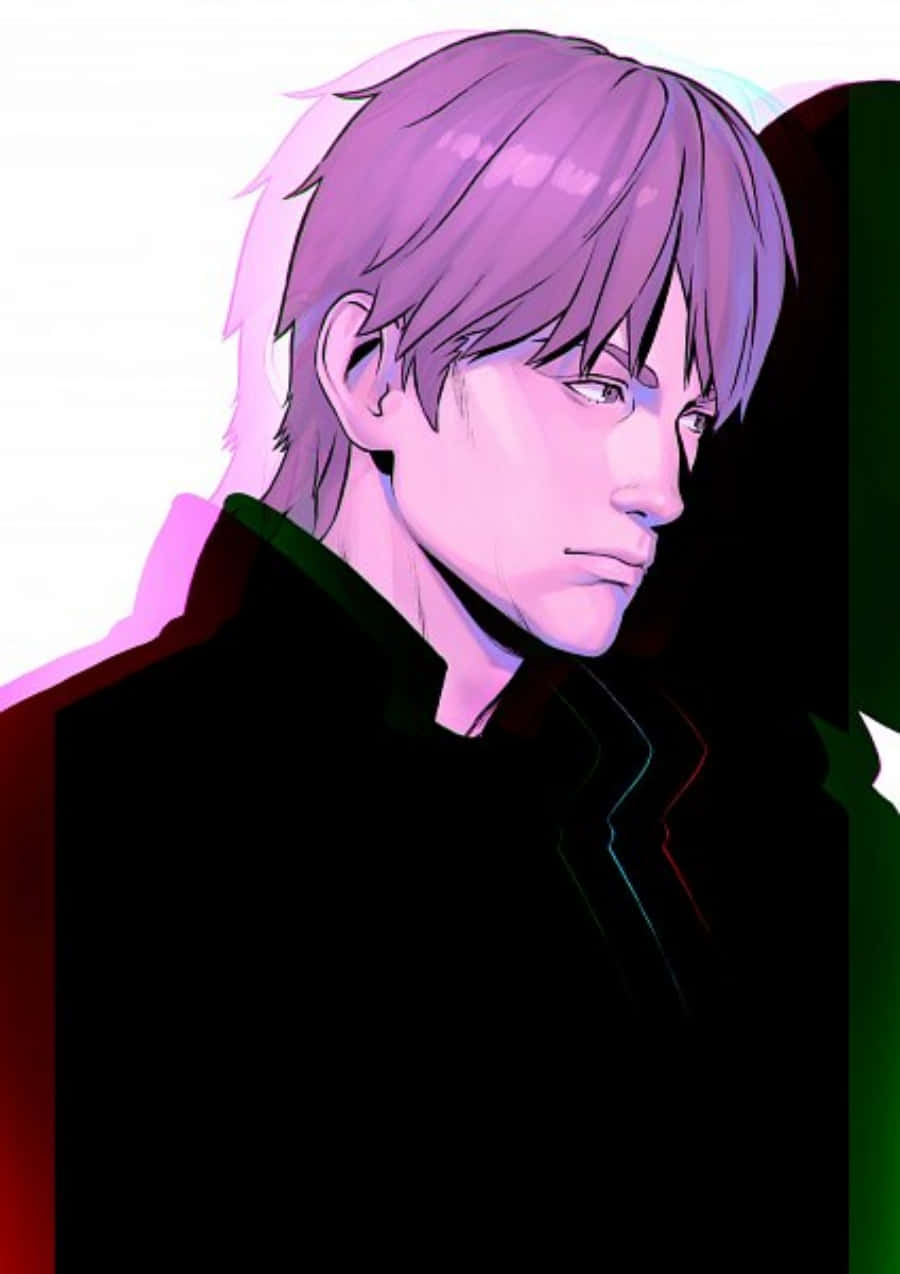 Ghost In The Shell, Togusa, purple hair, SD Phone Wallpaper