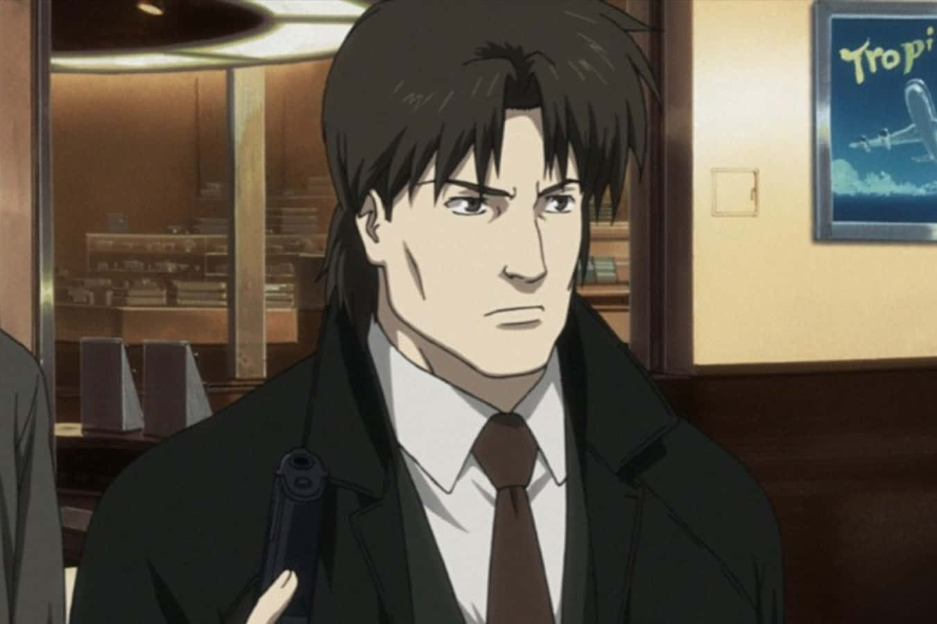Ghost In The Shell, Togusa, dark suit, HD Desktop Wallpaper