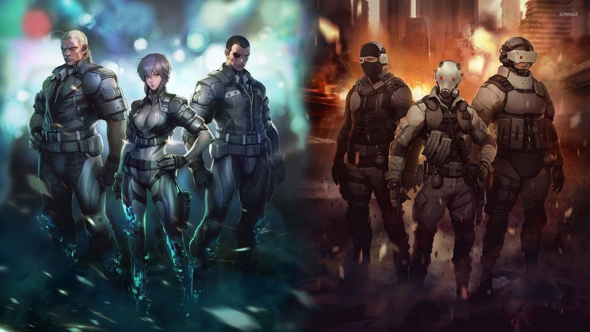 Ghost In The Shell, anime, police, Full HD Desktop Wallpaper
