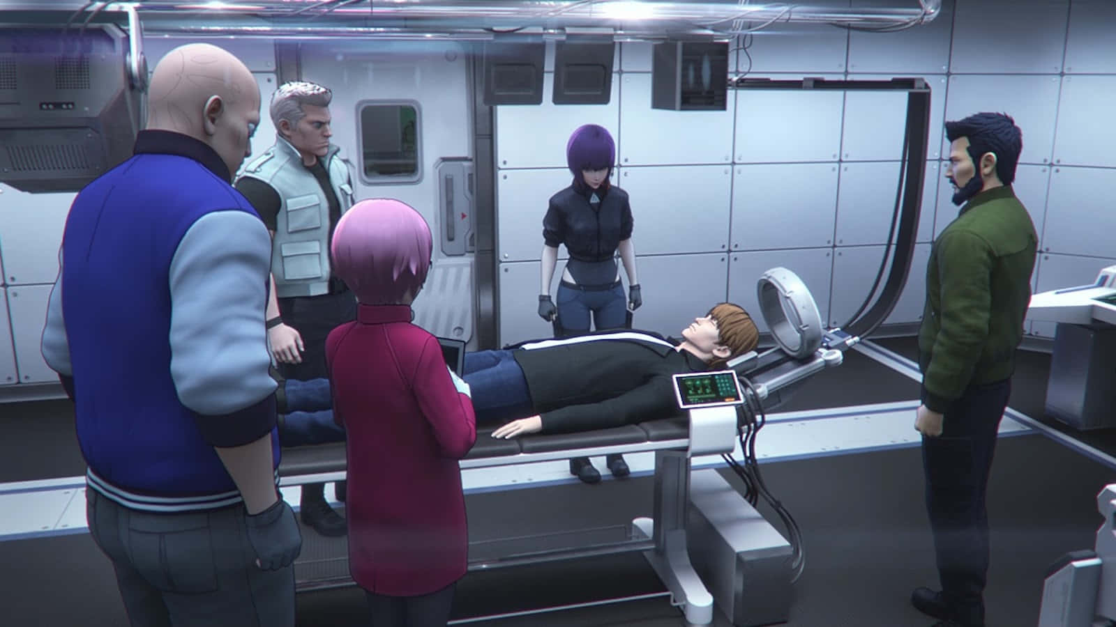 Ghost In The Shell, medical bay, scanning bed, HD Desktop Wallpaper