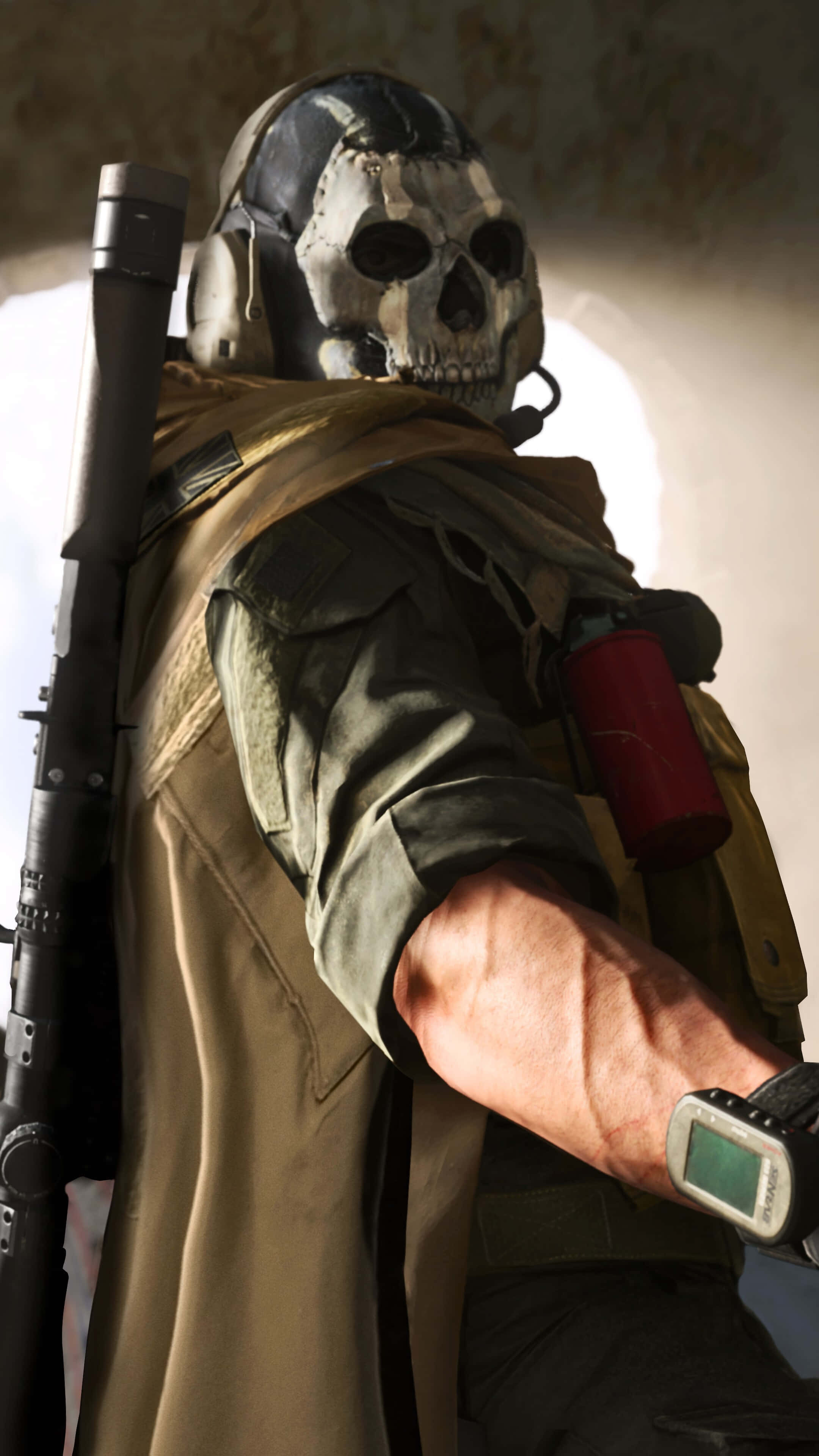 Ghost Mw2, skull helmet, tactical gear, 4K Phone Wallpaper