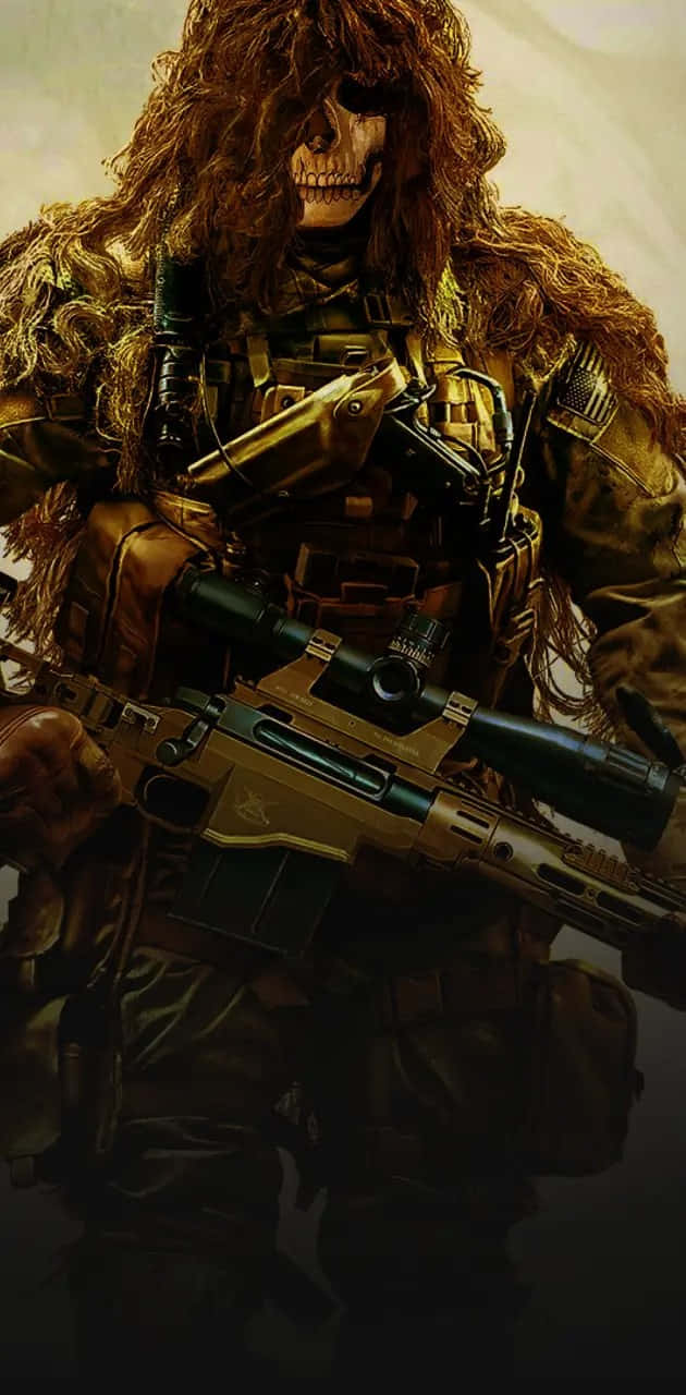 Ghost Mw2, skull-faced soldier, camouflage gear, HD Phone Wallpaper