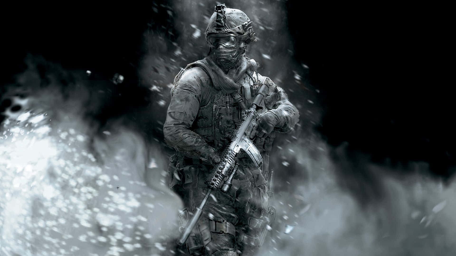 Ghost Mw2, soldier, tactical gear, Full HD Desktop Wallpaper