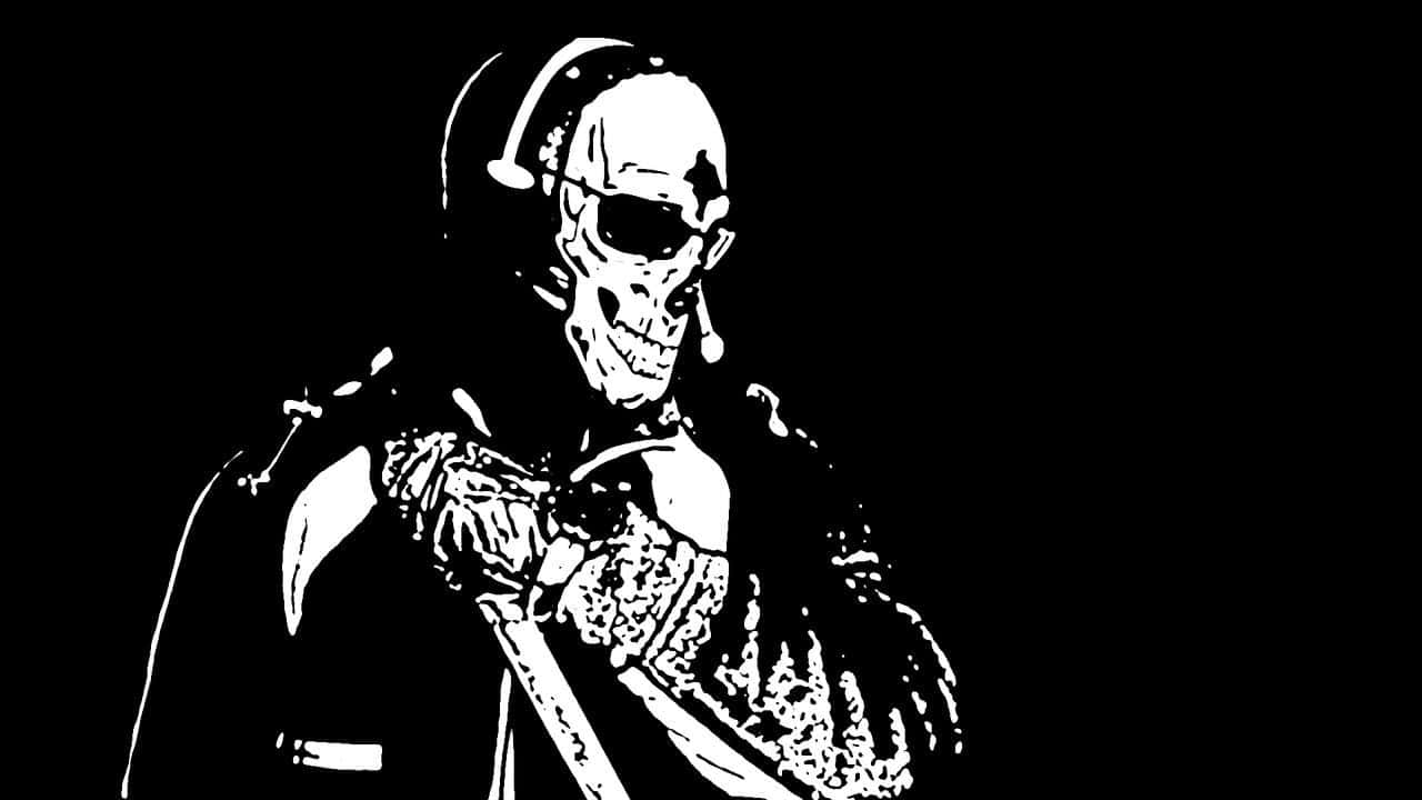 Ghost Mw2, skull mask, tactical gear, HD Desktop Wallpaper
