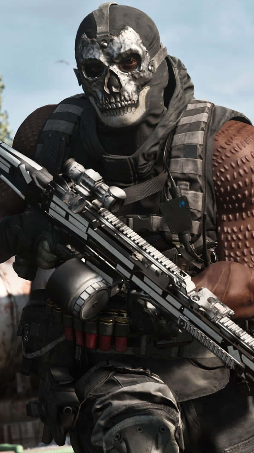 Ghost Mw2, skull mask, tactical gear, HD Phone Wallpaper