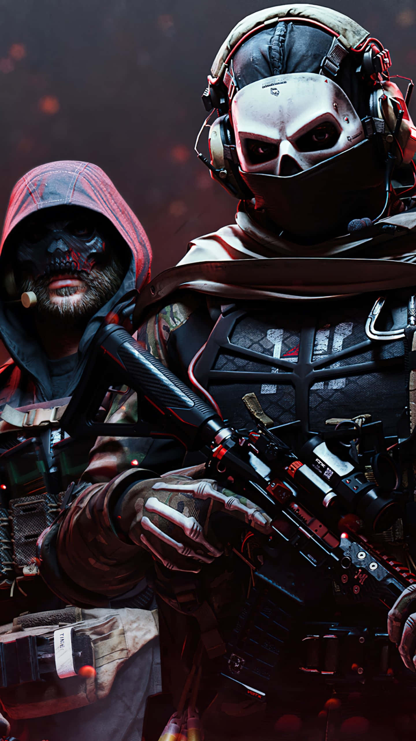 Ghost Mw2, tactical gear, masks, 2K Phone Wallpaper