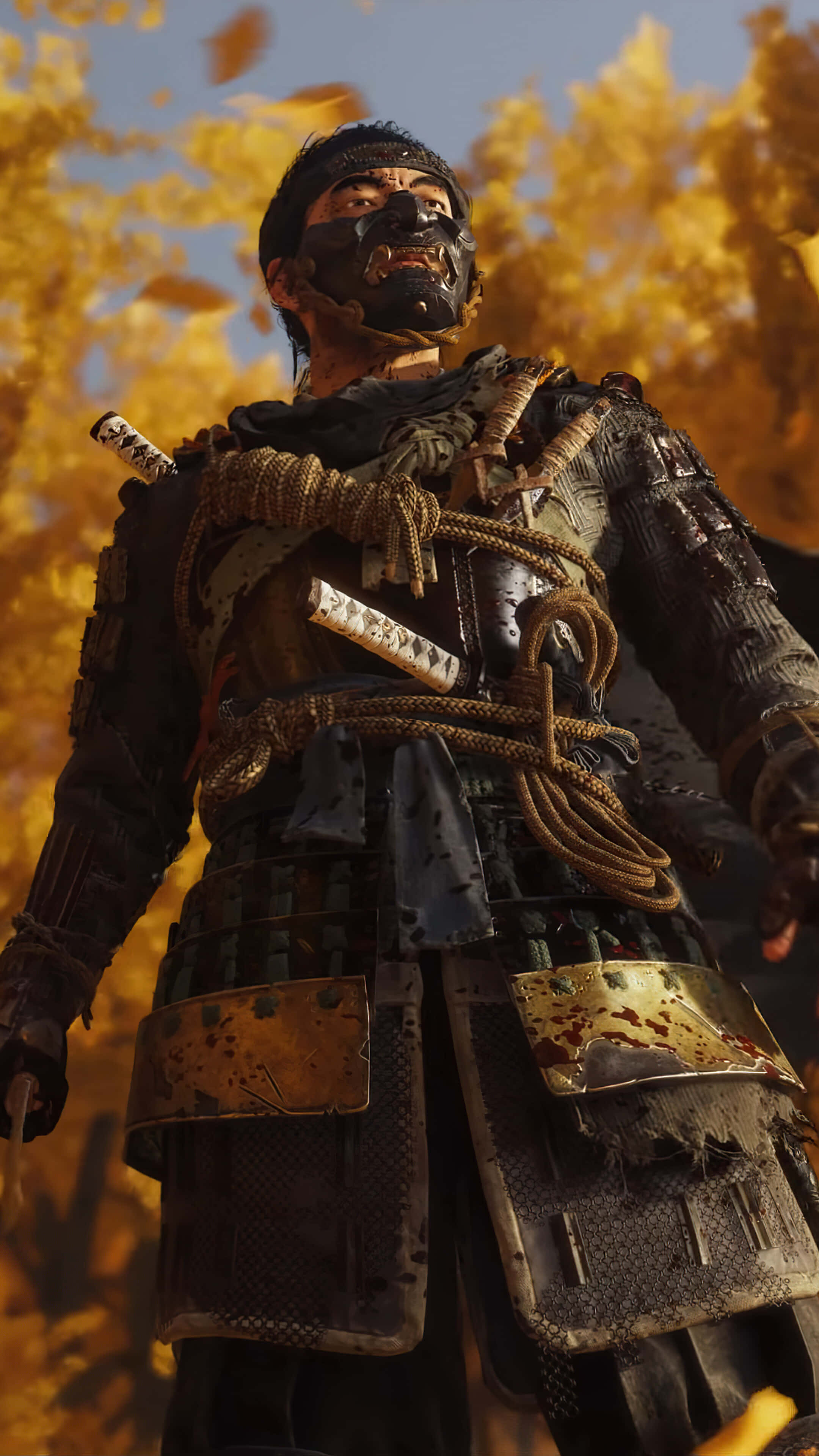 Ghost of Tsushima, iPhone, samurai warrior, 4K Phone Wallpaper
