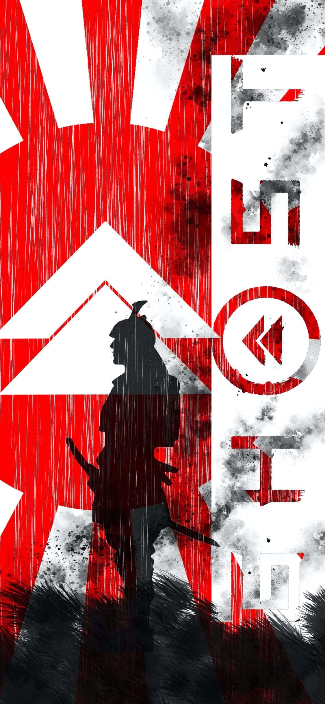 Ghost Of Tsushima, samurai, red and white Japanese flag, Full HD Phone Wallpaper