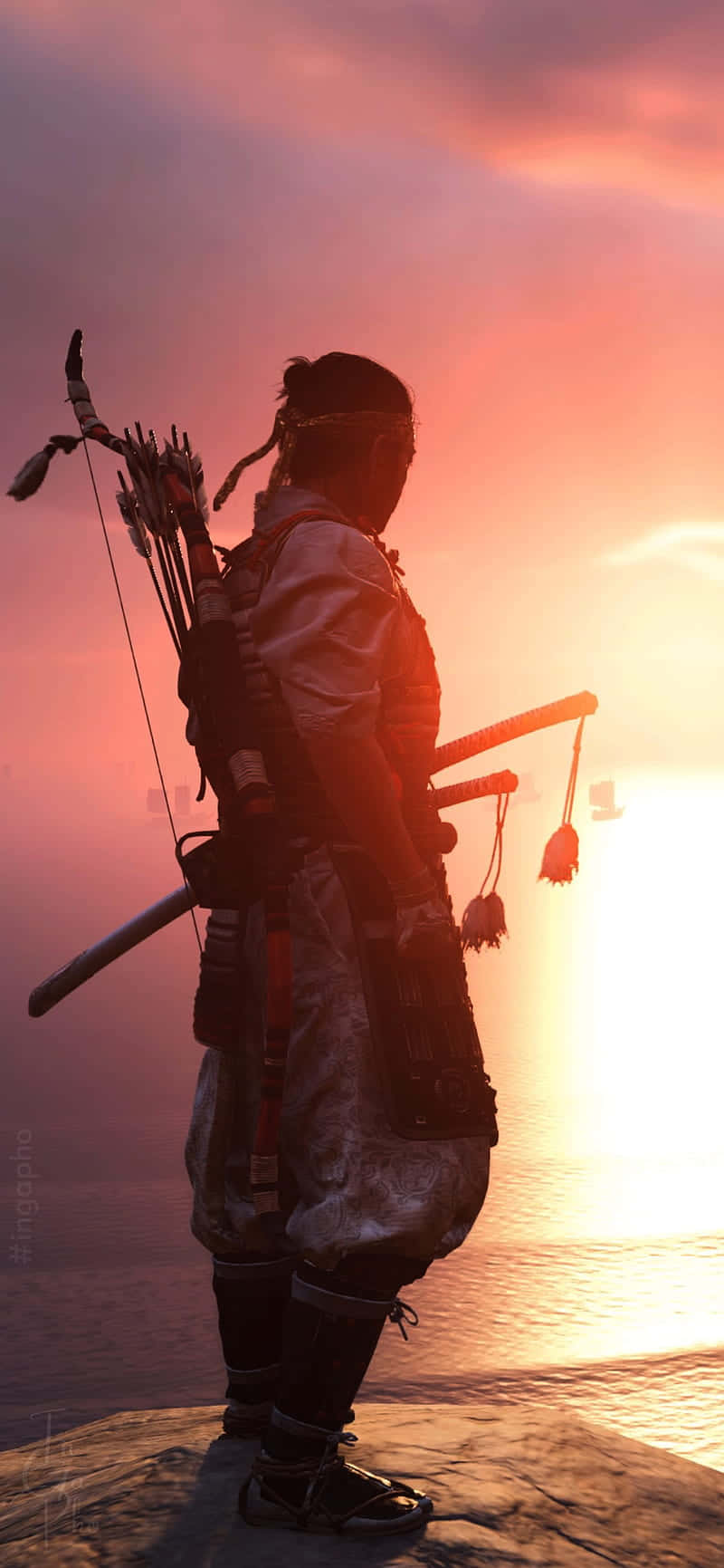 Ghost Of Tsushima, iPhone, samurai warrior, HD Phone Wallpaper
