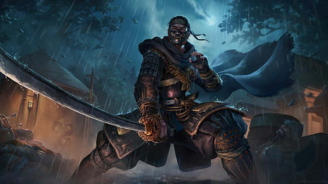 Ghost Of Tsushima, samurai warrior, sword, SD Desktop Wallpaper