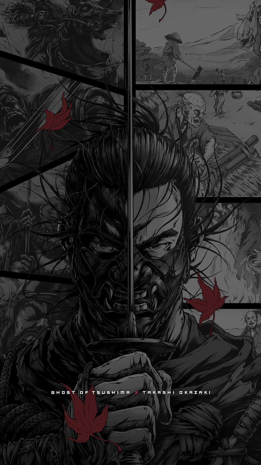 Ghost of Tsushima, samurai warrior, mask, Full HD Phone Wallpaper