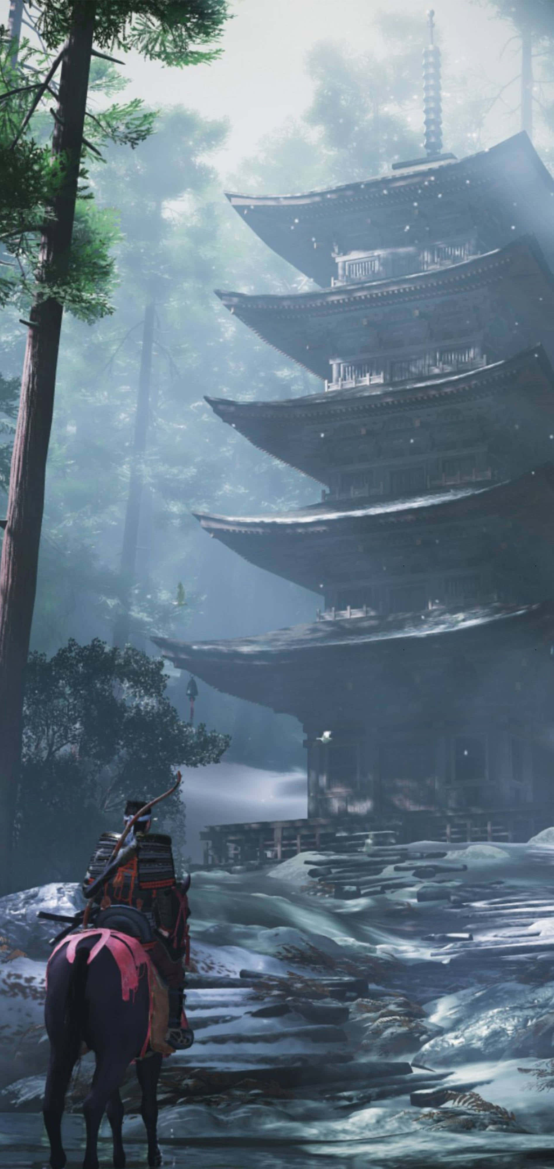 Ghost of Tsushima, samurai, horseback, 4K Phone Wallpaper