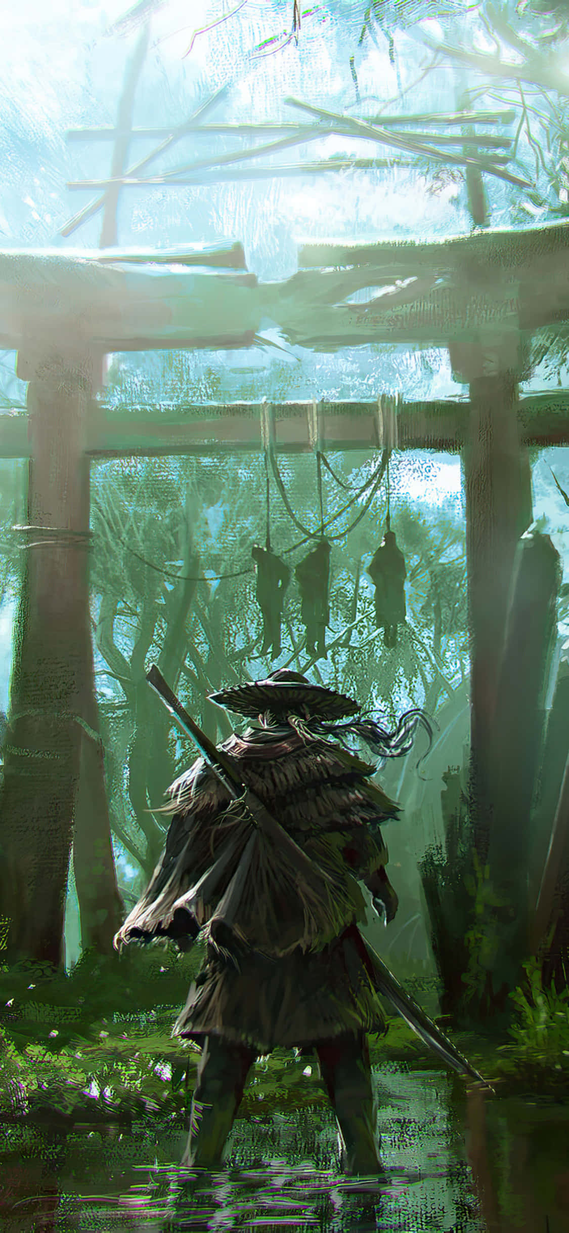 Ghost Of Tsushima, samurai warrior, tattered robes, Full HD Phone Wallpaper
